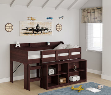 Kids Modern Style Hamilton Loft Convertible Bed